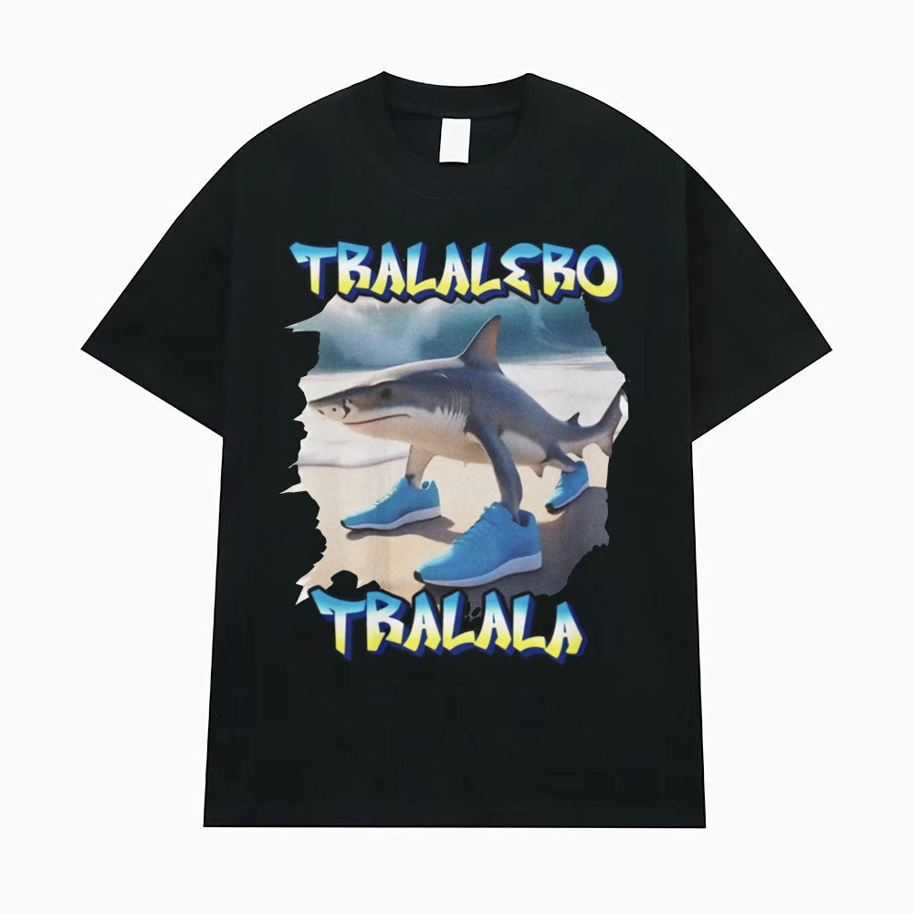 Tralalero Tralala Funny Running Shark Meme Tee Shirt Men Wom - FITzzE rghbeu-b4.myshopify.com Tralalero Tralala Funny Running Shark Meme Tee Shirt Men Wom