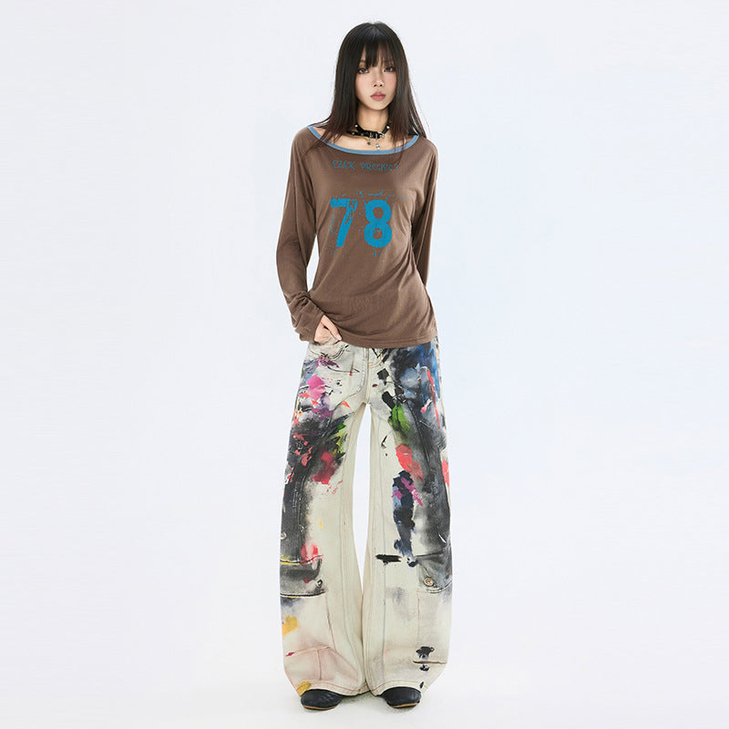 Women's Denim Pants Design Punk Floor-Length Trousers for Men and Women - FITzzE rghbeu-b4.myshopify.com Women's Denim Pants Design Punk Floor-Length Trousers for Men and Women