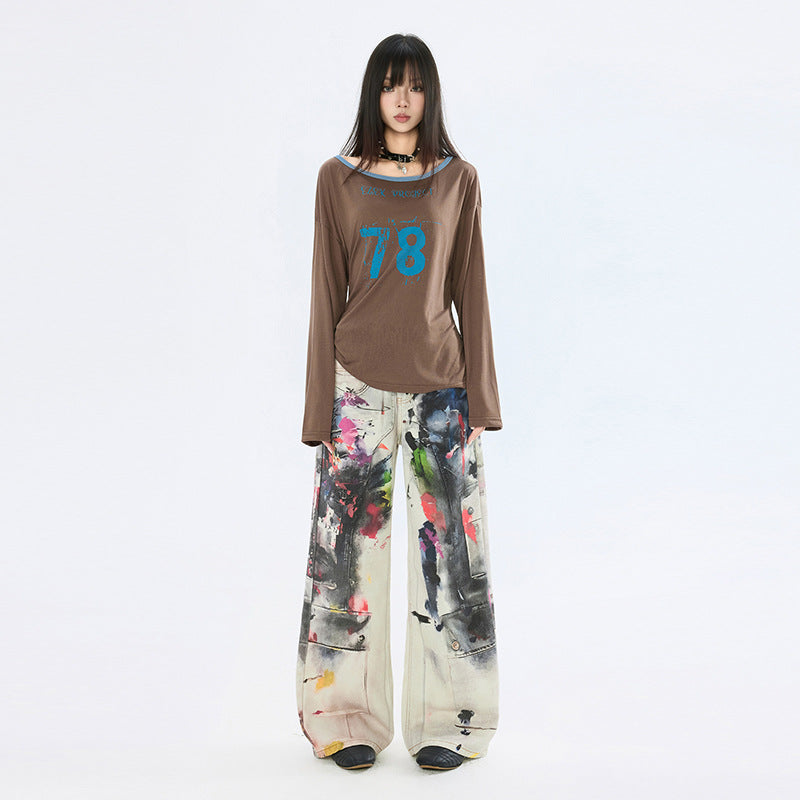 Women's Denim Pants Design Punk Floor-Length Trousers for Men and Women - FITzzE rghbeu-b4.myshopify.com Women's Denim Pants Design Punk Floor-Length Trousers for Men and Women