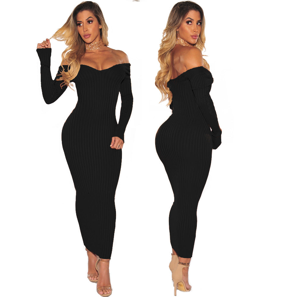 Women's Sexy Two Ways V-Neck Off-the-Shoulder Wrap Dress - FITzzE rghbeu-b4.myshopify.com Women's Sexy Two Ways V-Neck Off-the-Shoulder Wrap Dress