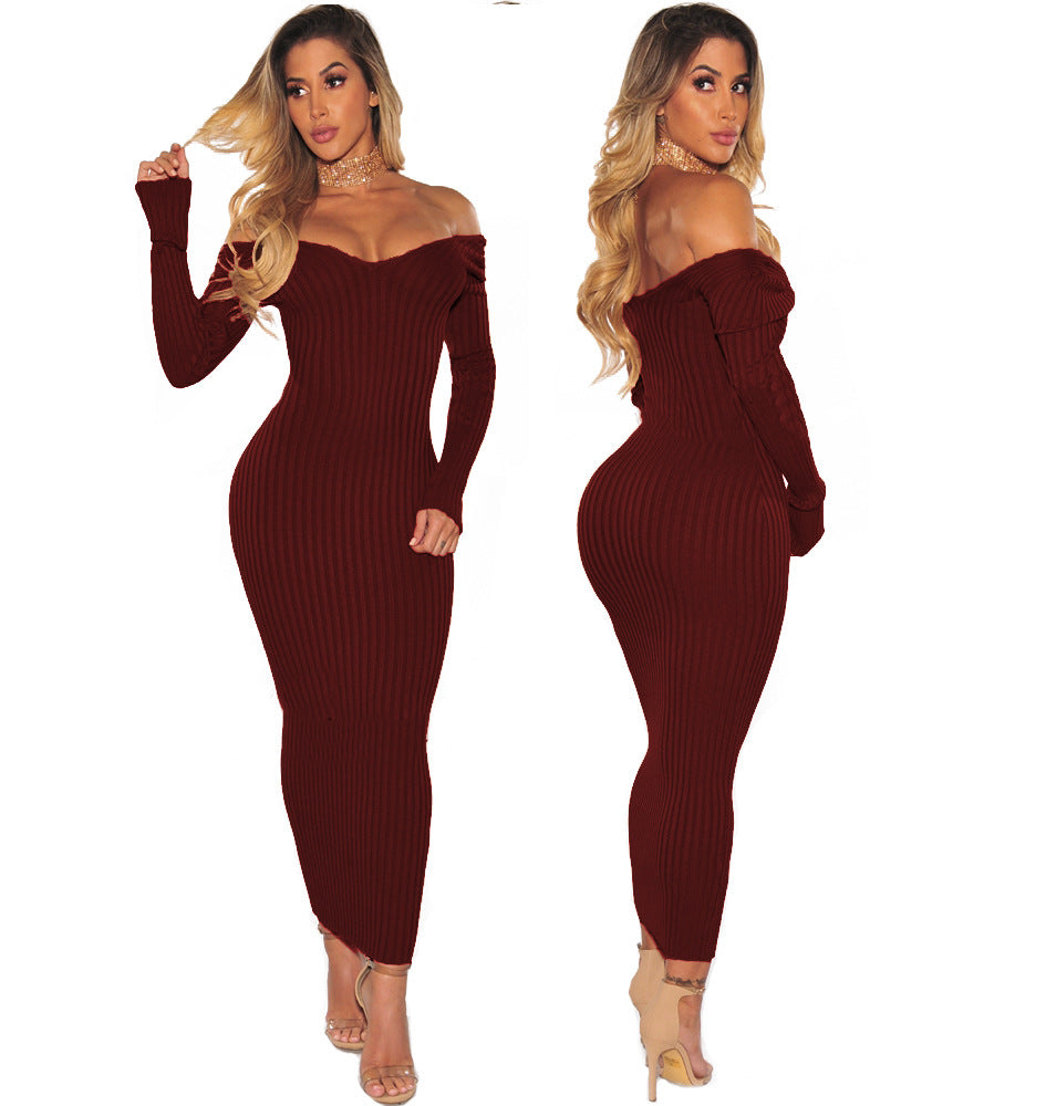Women's Sexy Two Ways V-Neck Off-the-Shoulder Wrap Dress - FITzzE rghbeu-b4.myshopify.com Women's Sexy Two Ways V-Neck Off-the-Shoulder Wrap Dress