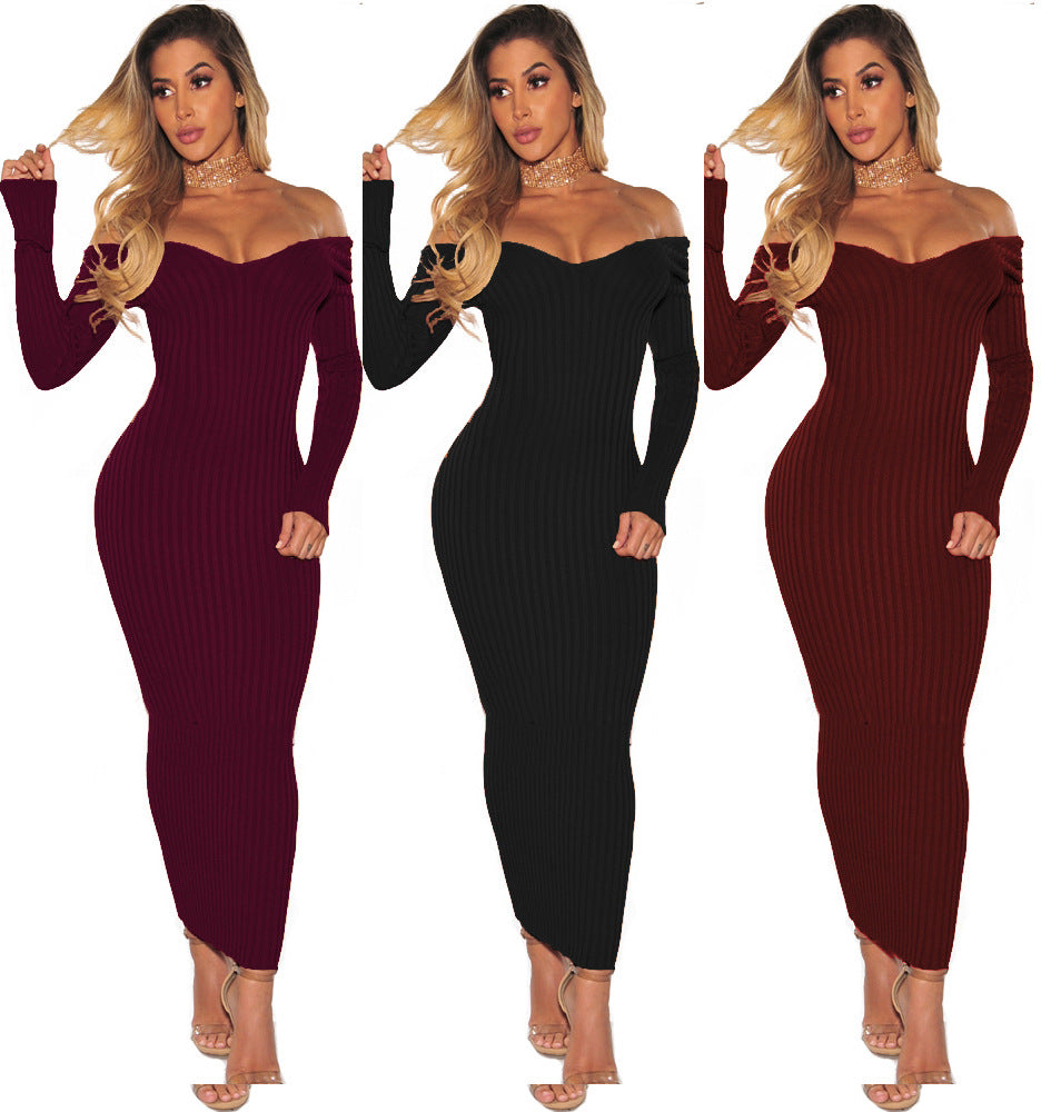 Women's Sexy Two Ways V-Neck Off-the-Shoulder Wrap Dress - FITzzE rghbeu-b4.myshopify.com Women's Sexy Two Ways V-Neck Off-the-Shoulder Wrap Dress