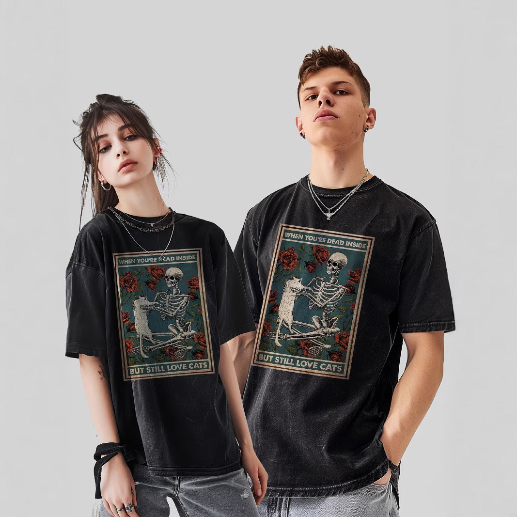 Y2k Anime Washed T-shirts For Men Short Tshirts for Adult Wo - FITzzE rghbeu-b4.myshopify.com Y2k Anime Washed T-shirts For Men Short Tshirts for Adult Wo