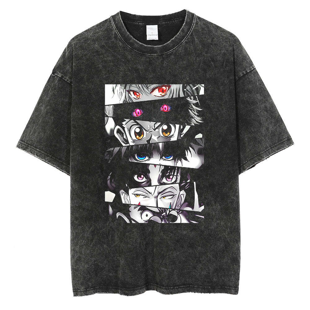 Y2k Anime Washed T-shirts For Men Short Tshirts for Adult Wo - FITzzE rghbeu-b4.myshopify.com Y2k Anime Washed T-shirts For Men Short Tshirts for Adult Wo