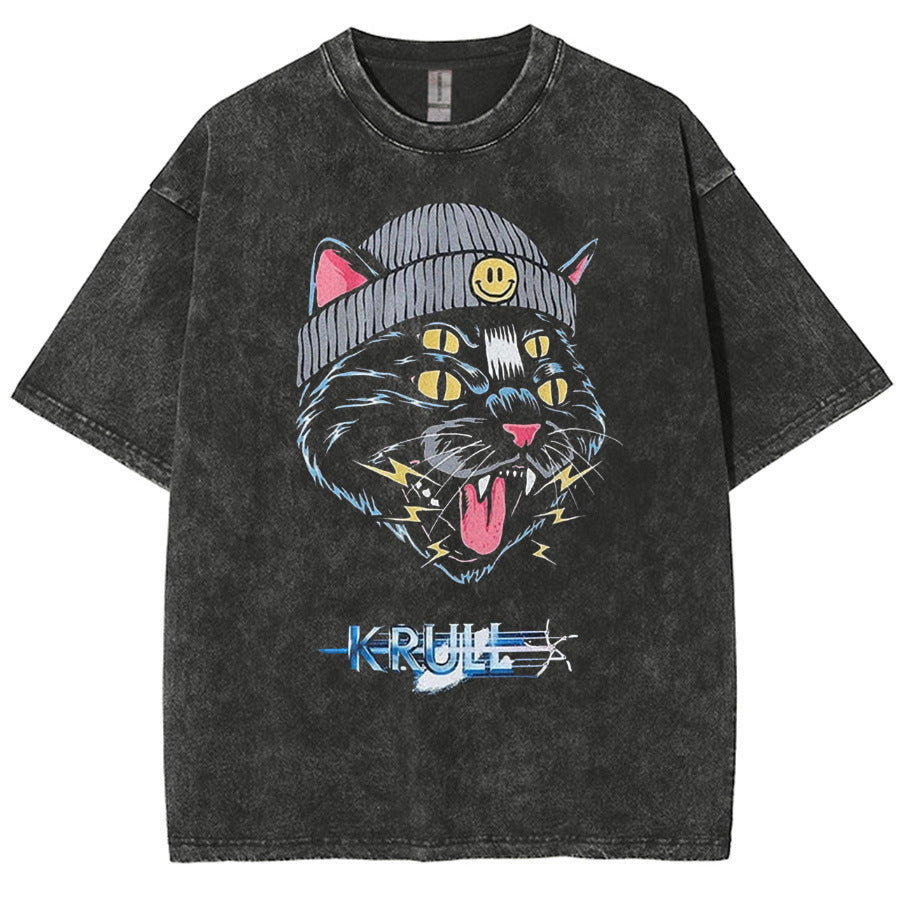 Y2k Anime Washed T-shirts For Men Short Tshirts for Adult Wo - FITzzE rghbeu-b4.myshopify.com Y2k Anime Washed T-shirts For Men Short Tshirts for Adult Wo