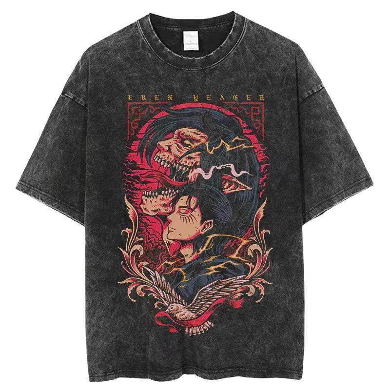Y2k Anime Washed T-shirts For Men Short Tshirts for Adult Wo - FITzzE rghbeu-b4.myshopify.com Y2k Anime Washed T-shirts For Men Short Tshirts for Adult Wo