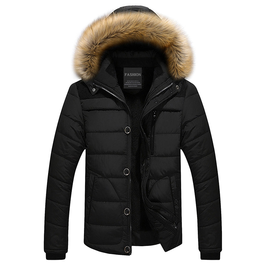 Faux Fur Trim Hooded Puffer Jacket eprolo