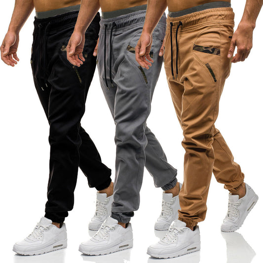 Fashion Men Gyms Pure color Pants Joggers Fitness Casual Long Pants Men Workout Skinny Sweatpants Jogger Tracksuit Trousers - FITzzE