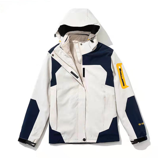 Stormtrooper outdoor three in one detachable autumn and winter fleece warm hiking suit windproof and breathable jacket - FITzzE