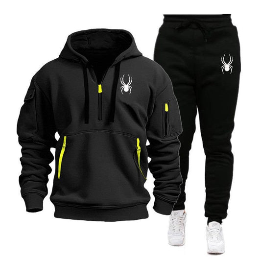 European & American Men’s Printed Sports Hoodie Set – Casual Hooded Suit by Fitzze Brand eprolo