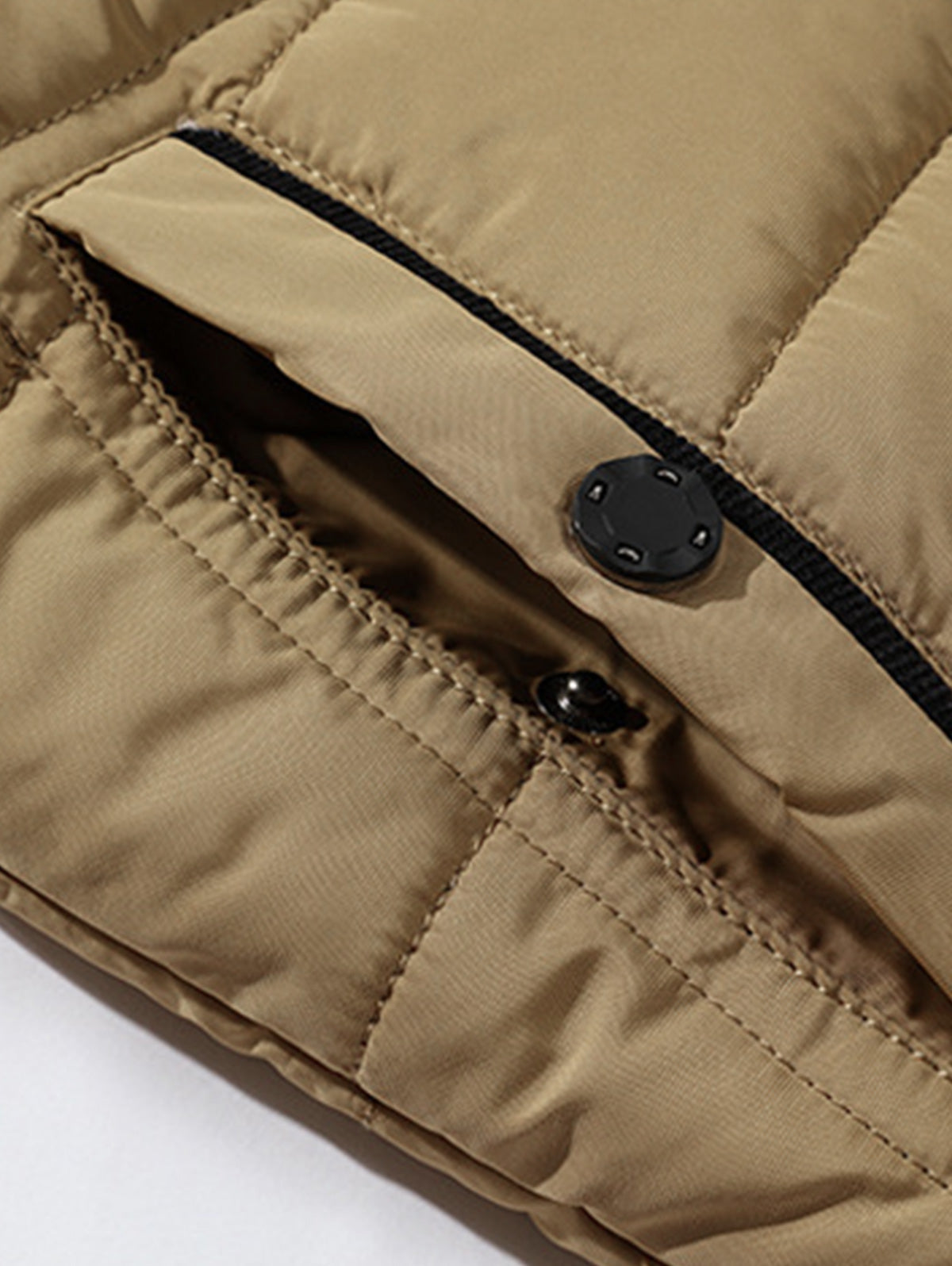 Faux Fur Trim Hooded Puffer Jacket eprolo