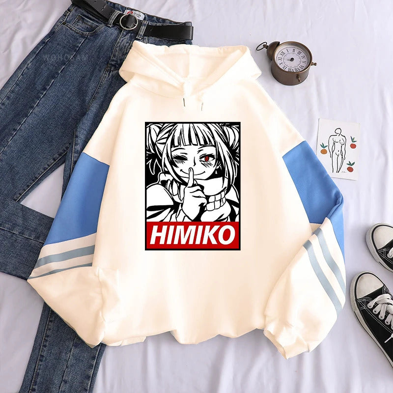 My Hero Academia Anime Print Hooded Sweatshirt Unisex Long Sleeve Casual Jacket - FITzzE