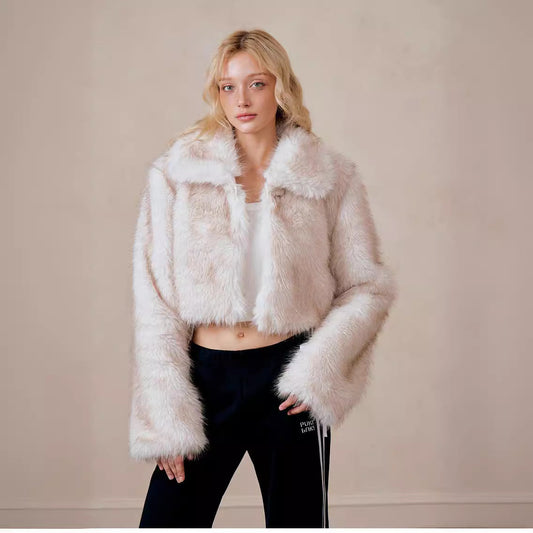 New mink fur coat short, cool and stylish fox fur women's versatile autumn and winter women's clothing eprolo