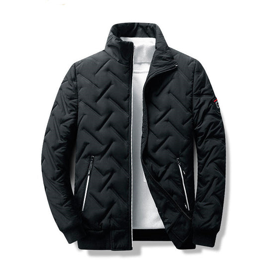 Men’s Autumn/Winter Cotton Jacket – Korean Trend Short Stand Collar Lightweight Outerwear eprolo