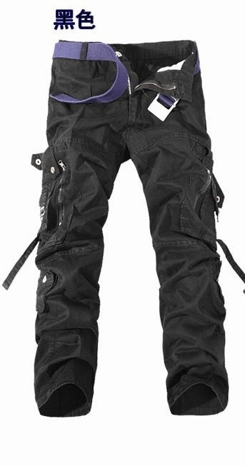 Military Tactical pants men Multi-pocket washed overalls men loose cotton pants male cargo pants for men trousers,size 28-42 - FITzzE