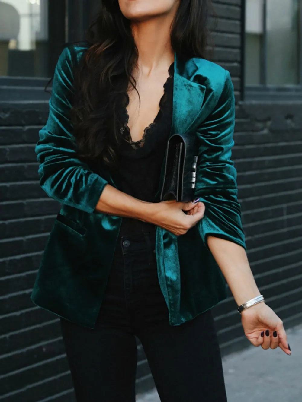 Button Up Lapel Collar Blazer - FITzzE rghbeu-b4.myshopify.com Button Up Lapel Collar Blazer