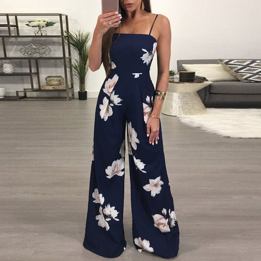 Women Summer Fashion Ladies Clubwear Floral Playsuit Bodycon Party Jumpsuit Trousers - FITzzE