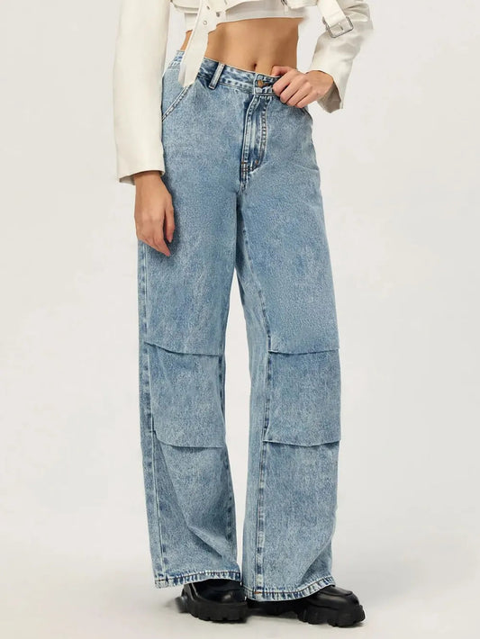 Wide Leg Jeans with Pockets | Fitzze eprolo
