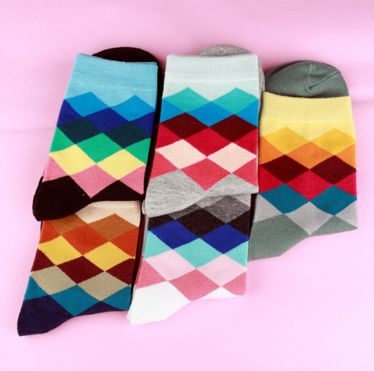 standard increase  casual cotton socks high quality delivery men socks, colorful socks (10 pairs / batch) No Box - FITzzE