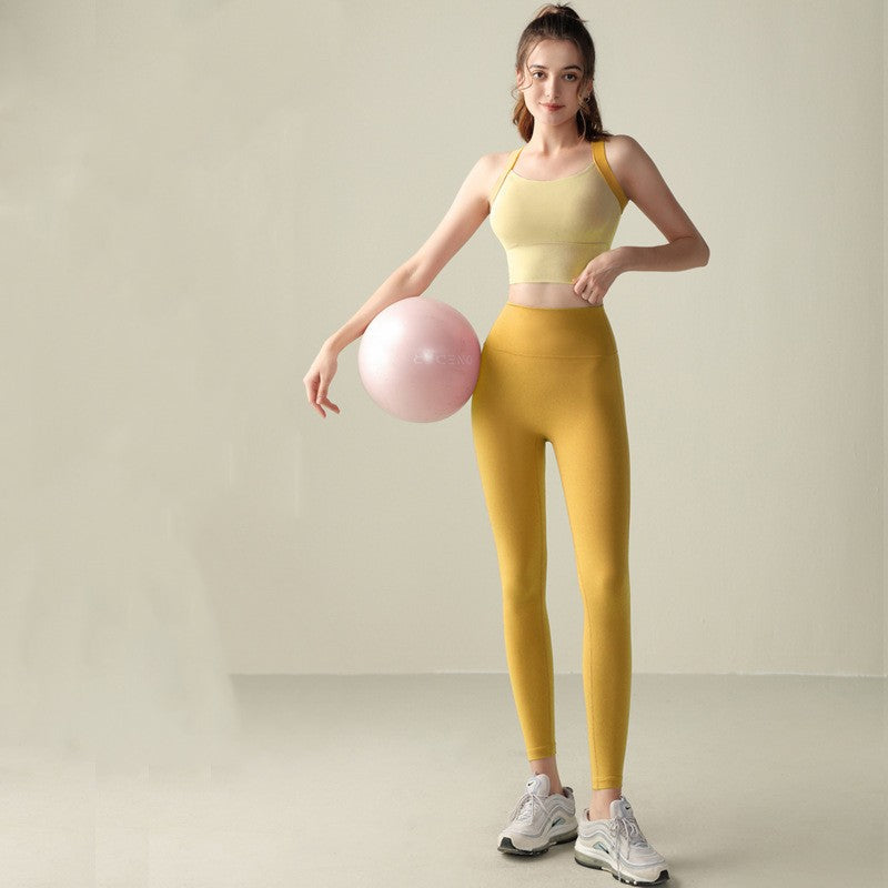 Cross Back Sports Underwear Set – High Waist Hip-Lifting Yoga & Fitness Outfit for Women eprolo