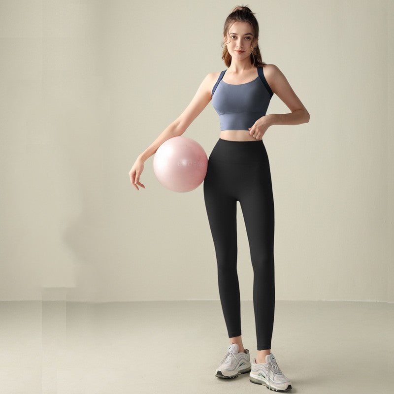 Cross Back Sports Underwear Set – High Waist Hip-Lifting Yoga & Fitness Outfit for Women eprolo