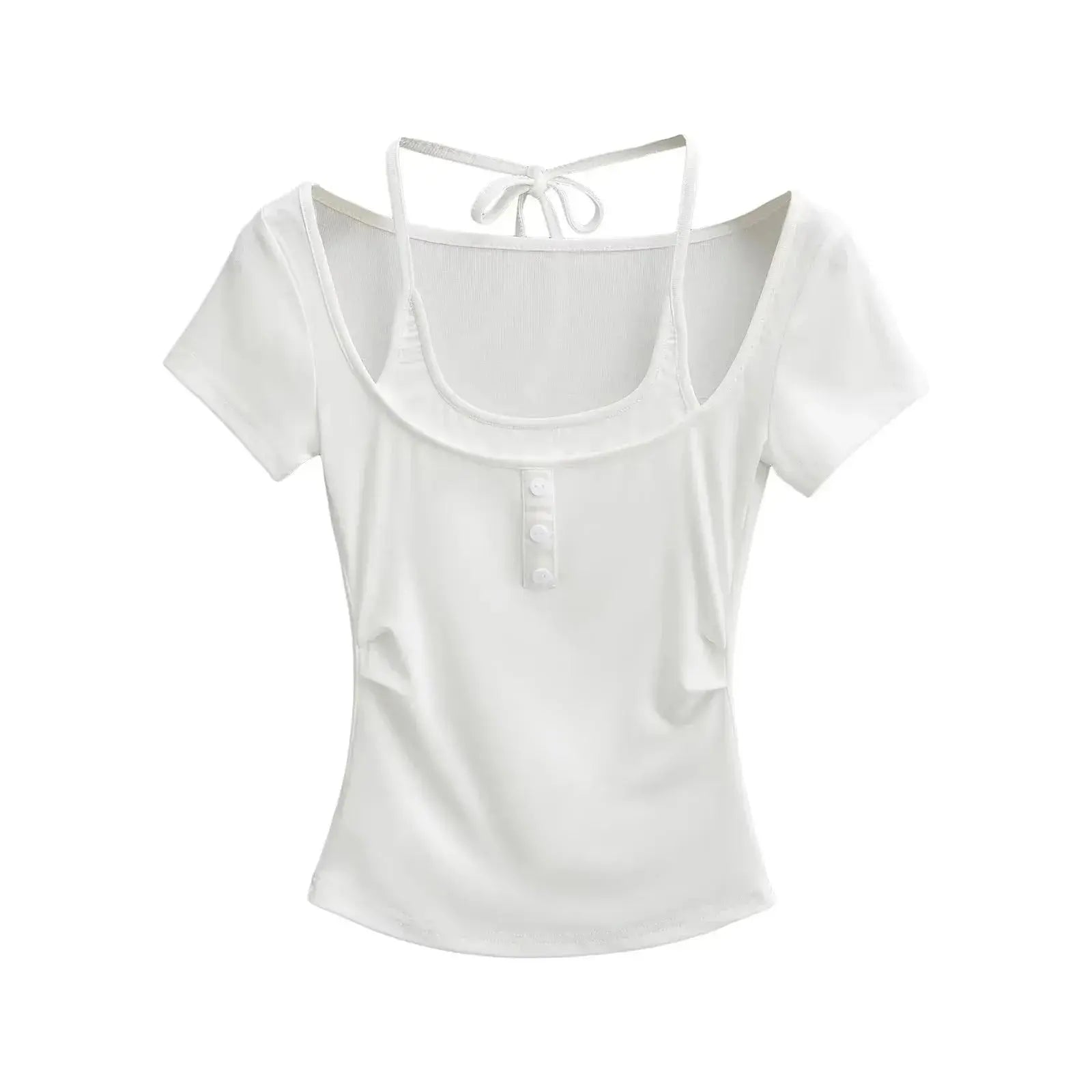 Fake two short sleeved T-shirts for women - FITzzE rghbeu-b4.myshopify.com Fake two short sleeved T-shirts for women