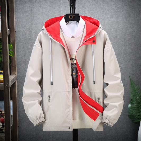 Men's casual jacket fashion trend hooded jacket Japanese workwear men's jacket - FITzzE rghbeu-b4.myshopify.com Men's casual jacket fashion trend hooded jacket Japanese workwear men's jacket