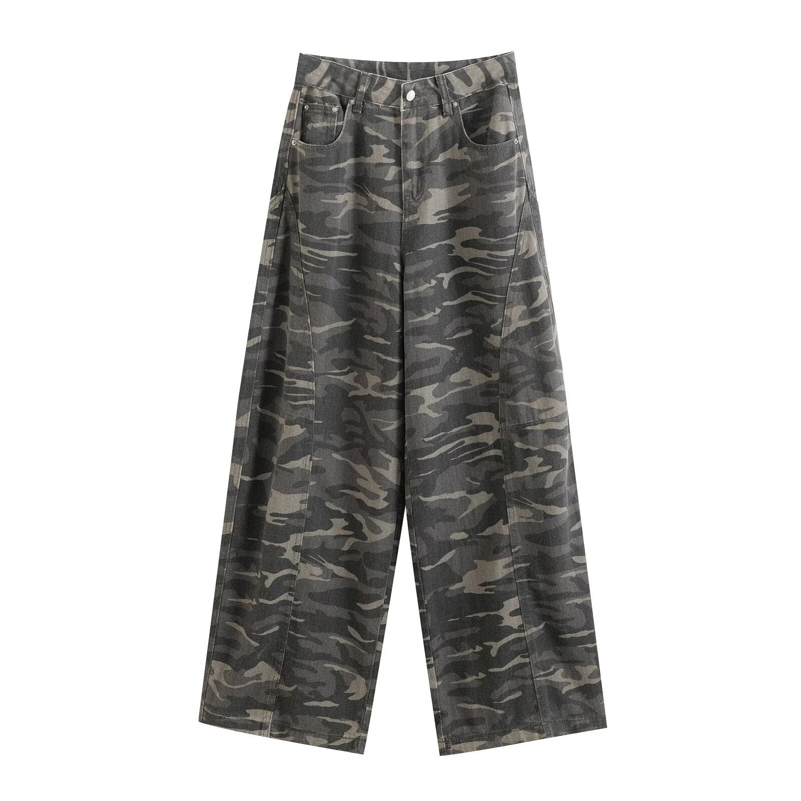 Trendy Camouflage Work Pants for Women - FITzzE rghbeu-b4.myshopify.com Trendy Camouflage Work Pants for Women