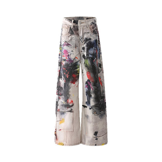Women's Denim Pants Design Punk Floor-Length Trousers for Men and Women - FITzzE rghbeu-b4.myshopify.com Women's Denim Pants Design Punk Floor-Length Trousers for Men and Women