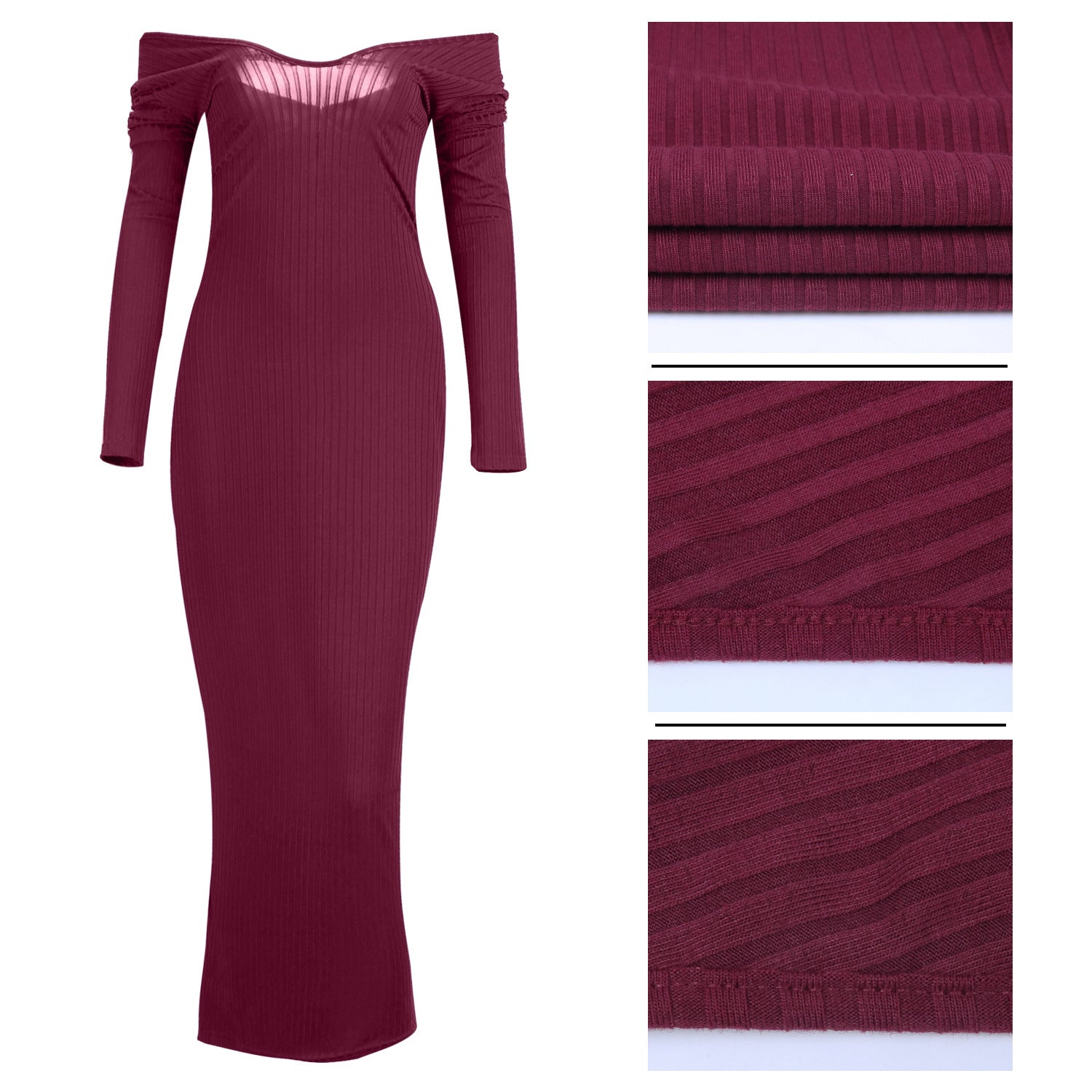 Women's Sexy Two Ways V-Neck Off-the-Shoulder Wrap Dress - FITzzE rghbeu-b4.myshopify.com Women's Sexy Two Ways V-Neck Off-the-Shoulder Wrap Dress