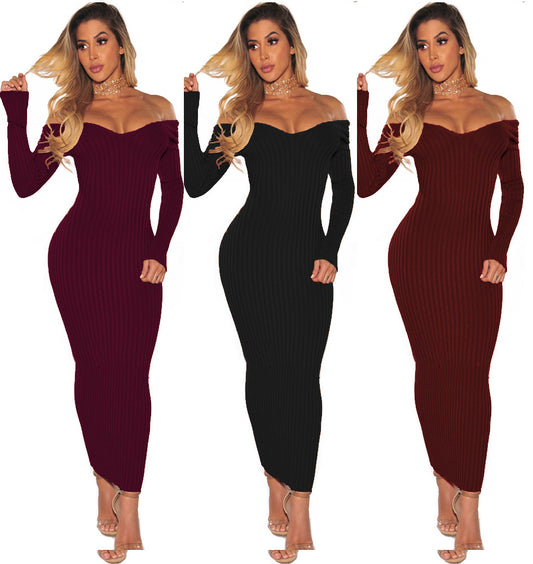 Women's Sexy Two Ways V-Neck Off-the-Shoulder Wrap Dress - FITzzE rghbeu-b4.myshopify.com Women's Sexy Two Ways V-Neck Off-the-Shoulder Wrap Dress